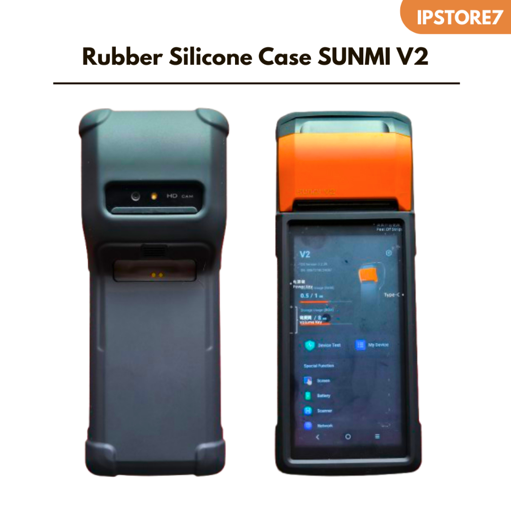 Silicone Case Mesin Kasir Portable Android Sunmi V2