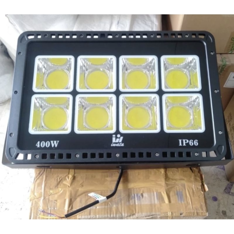 Lampu FloodLight COB LED 400W Iwata Sorot Flood light 400 W 400Watt Putih IP66 Pengganti Lampu HPIT