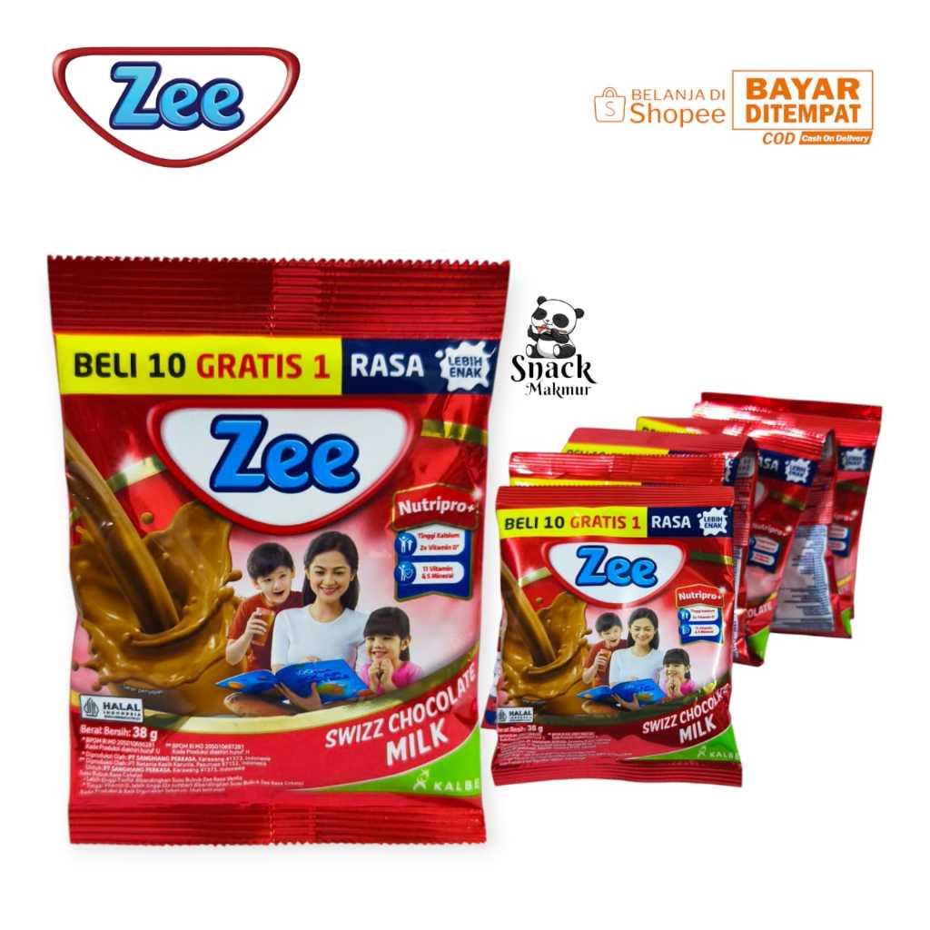 

SUSU ZEE SWIZZ CHOCOLATO MILK 1 RENCENG 10 PCS 38g