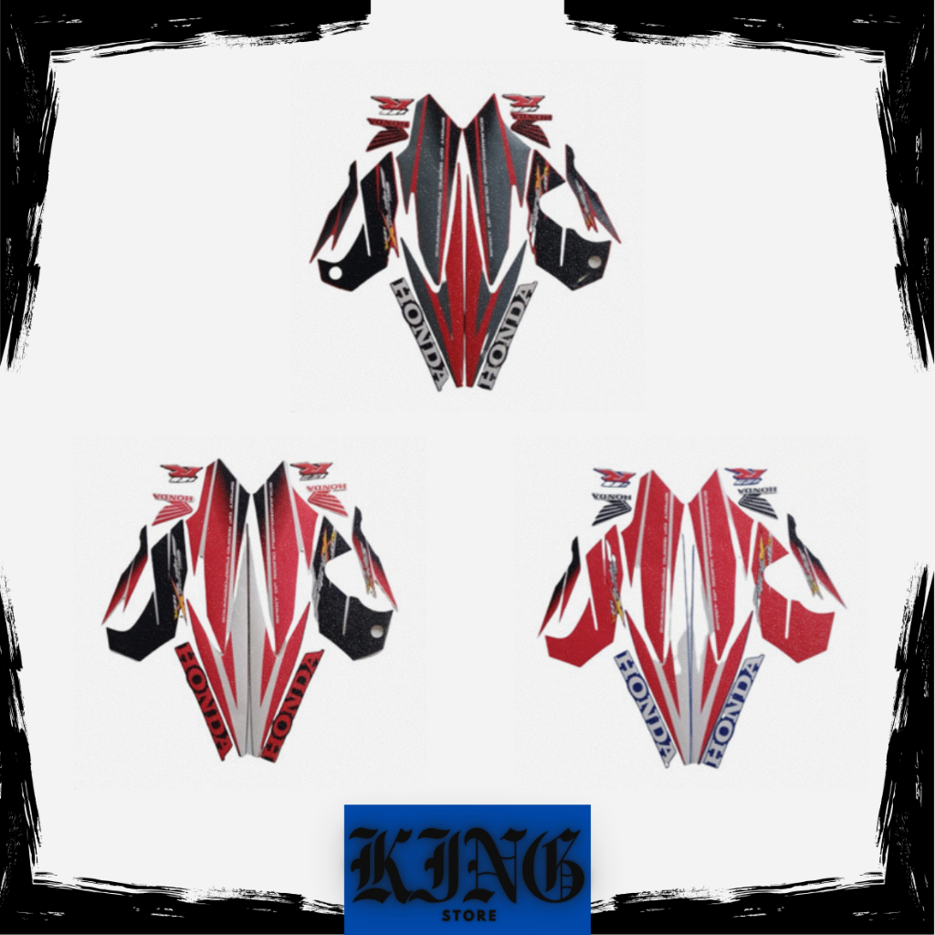 Striping Stiker List Body Standar Motor Honda Supra X 125 R 2005 Standar List Supra x 125 R 2005