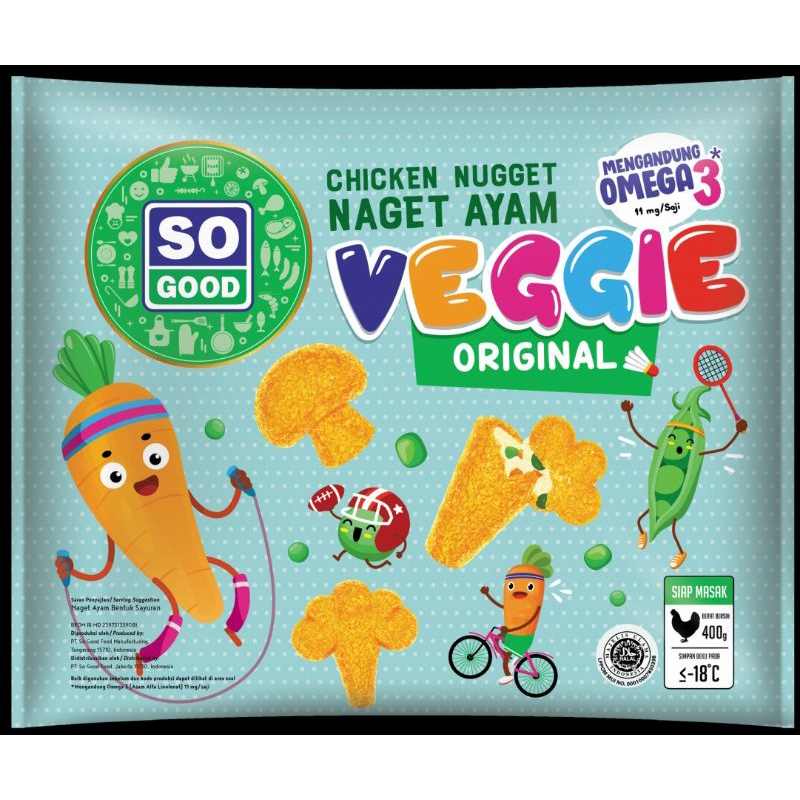 

SO GOOD Chicken Nugget Ayam Veggie 400gr