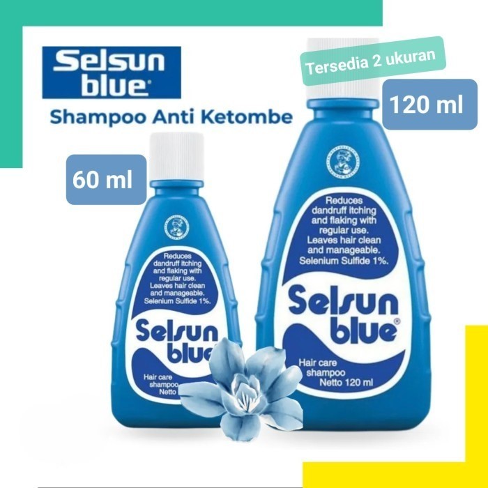 120 ML BESAR SELSUN BLUE SHAMPOO SELSUN BIRU ANTI KETOMBE - AMPUH MENCEGAH DAN MENGOBATI KETOMBE