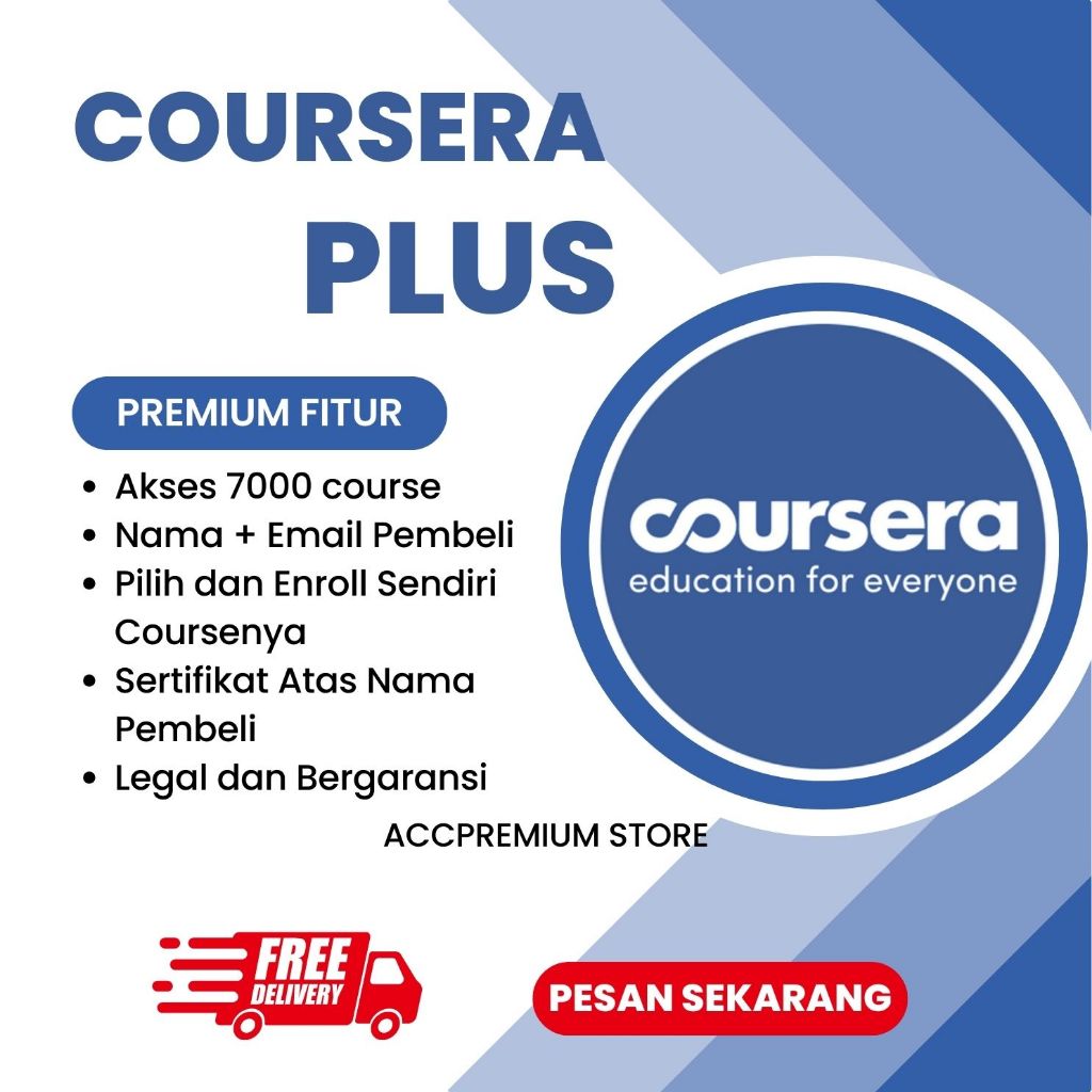 COURSERA PLUS 7 HARI BERGARANSI