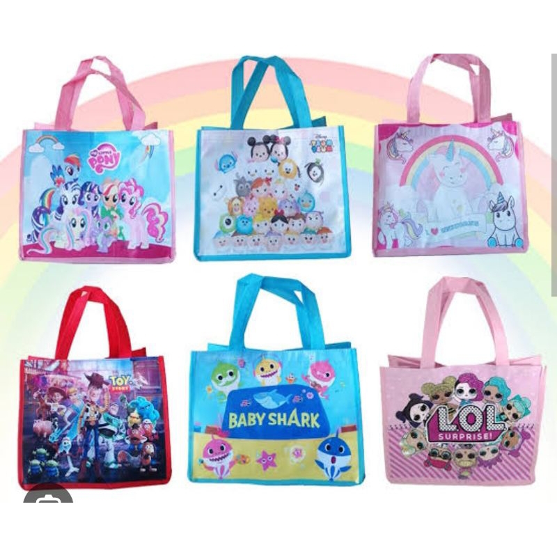 

Tas ulang tahun happy birthday karakter spiderman kuromi baby shark