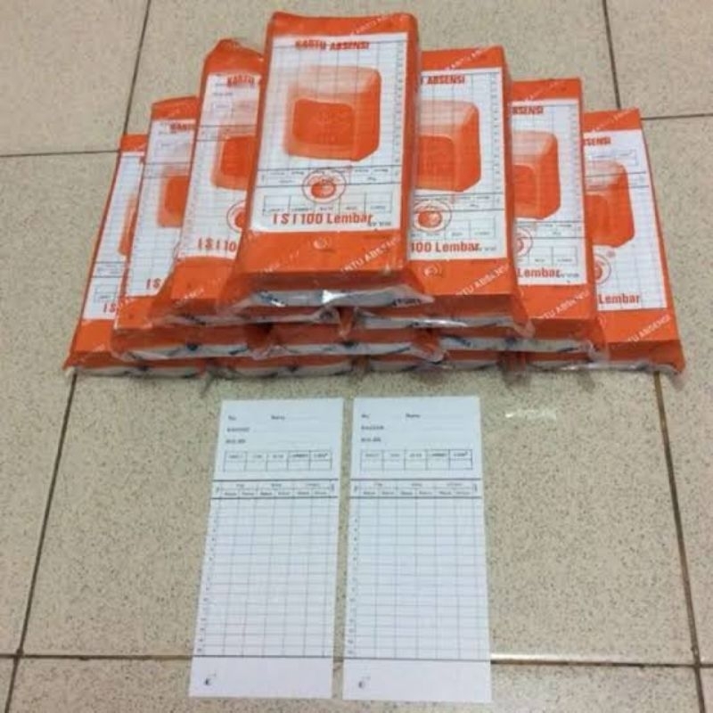 Kartu Absen Amano / Kartu Absen Jeruk / Kertas Absensi