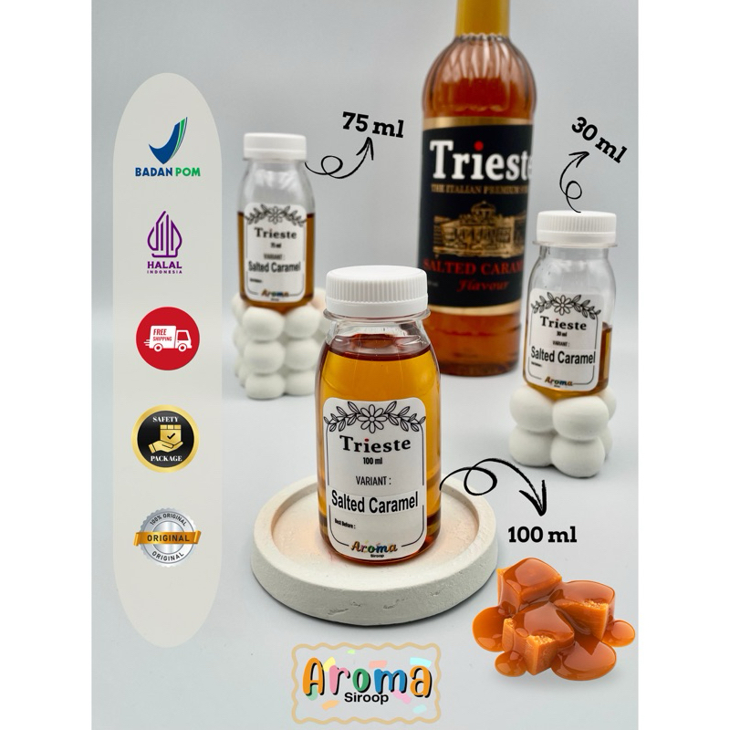 

Trieste Syrup - REPACK sirup Trieste Salted Caramel (100ml - 75ml - 30ml) Assli 100% ORIGINAL
