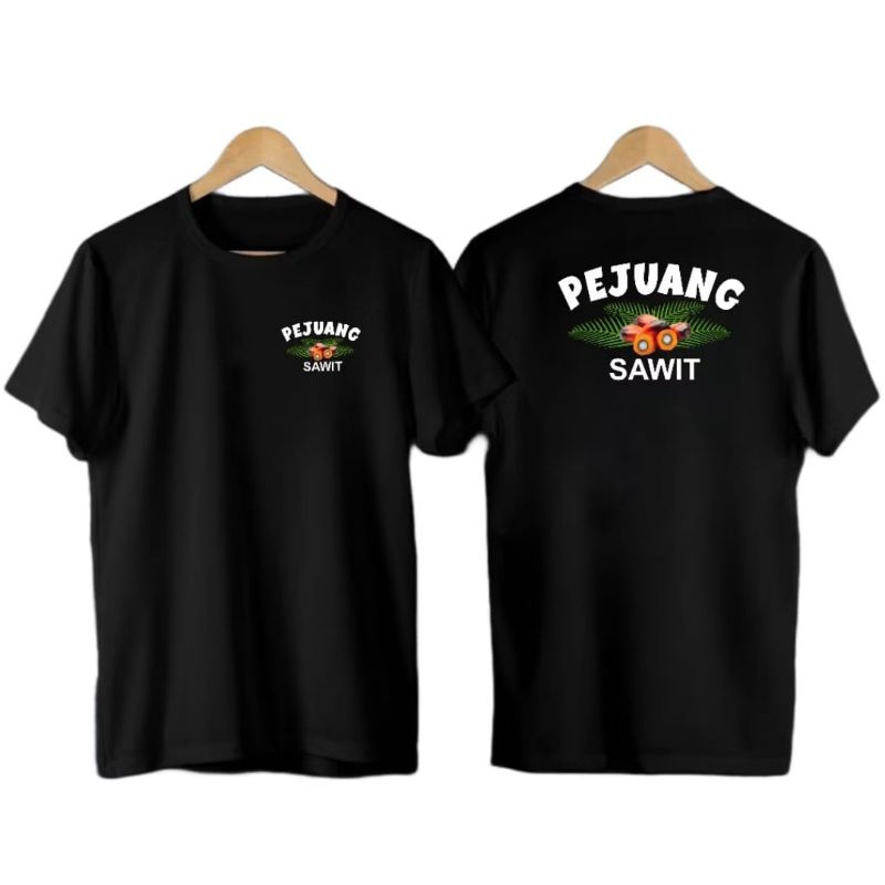 KAOS PEJUANG SAWIT CORAK BIJI SAWIT DEPAN BELAKANG