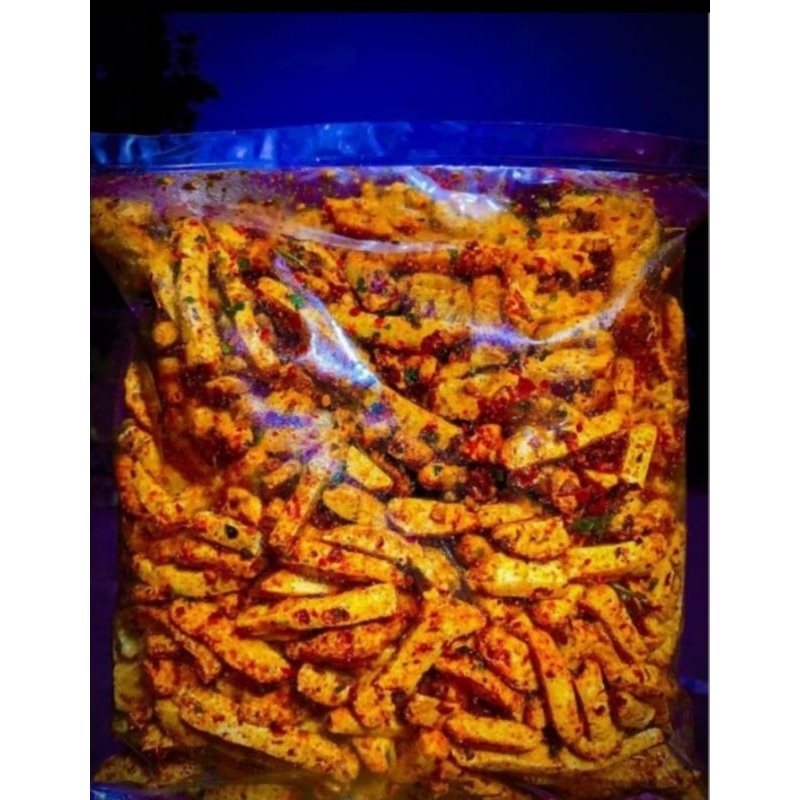 

Basreng pedas daun jeruk stik 250gr pedas daun jeruk