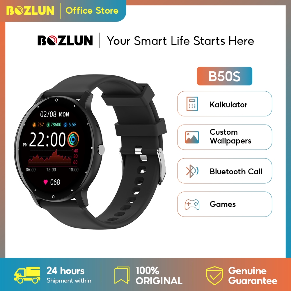 BOZLUN B50S Smartwatch IP67 Tahan Air Jam Tangan Pria | Tahan Air Bluetooth Call | Sleep Monitor | H