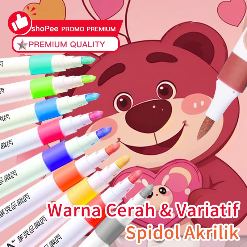 

Acrylic Marker Set Spidol Akrilik DIY Painting 12/24/36/48 Warna Akrilik Marker Set Acrylic Marker