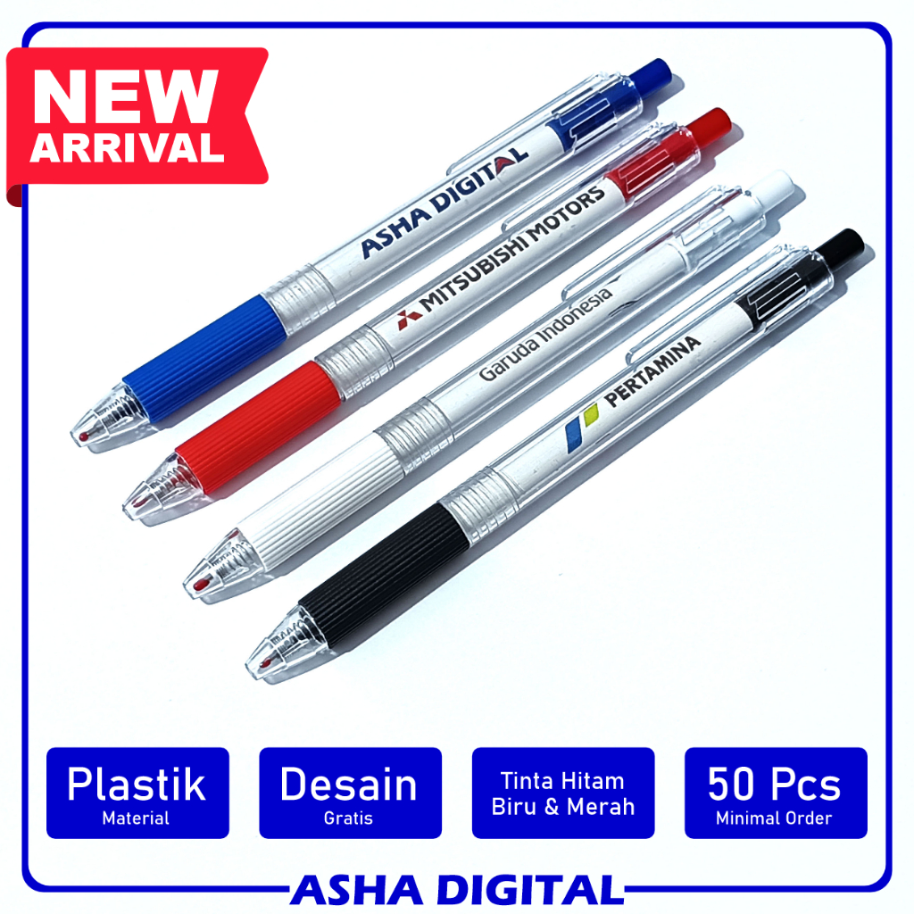 

Pulpen Mekanik Promosi Souvenir | Bolpoin Custom Logo Tulisan | Pen Ballpoint | Pena Lucu Warna Warni | Asha Digital