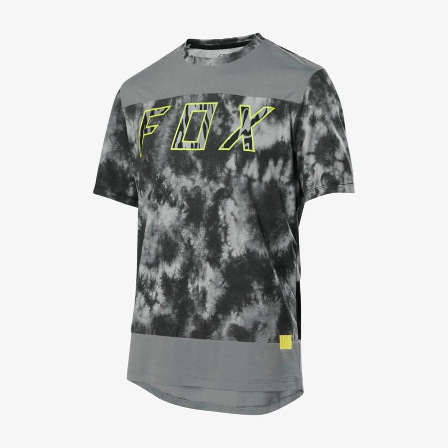 Fox Racing Ranger Dri-Release Elevated Short Sleeve Jersey MTB Sepeda Gunung Apparel [Pewter