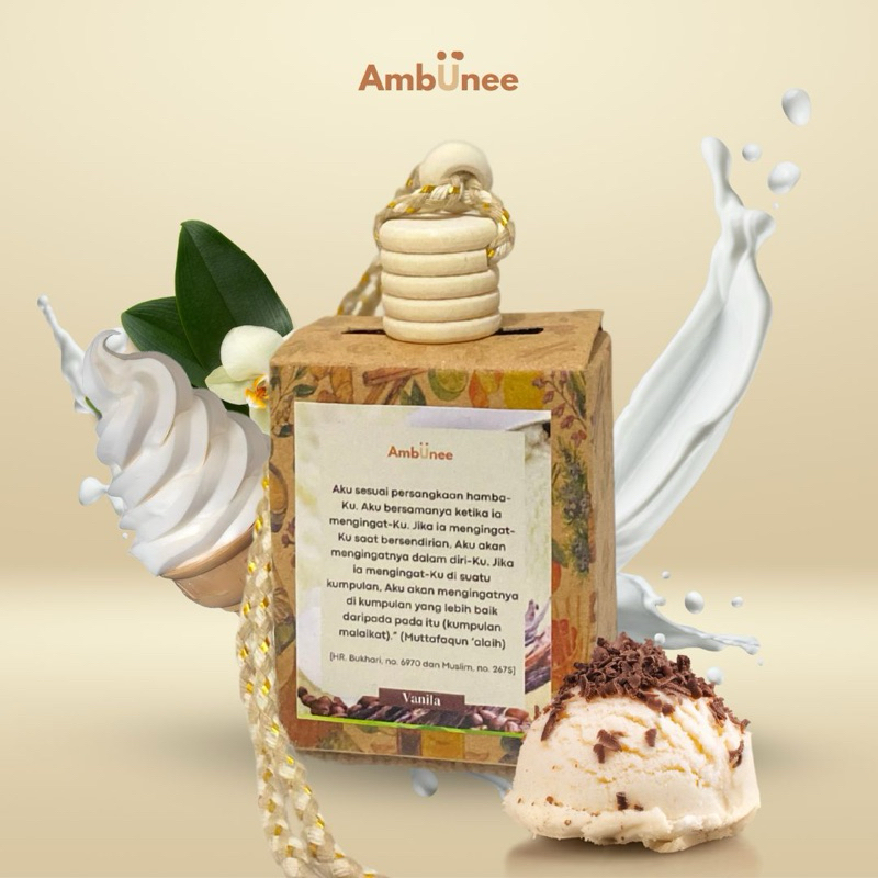 Parfum Mobil Vanila Anti Mual || Pengharum Mobil Tahan Lama 1 Bulan By Ambunee
