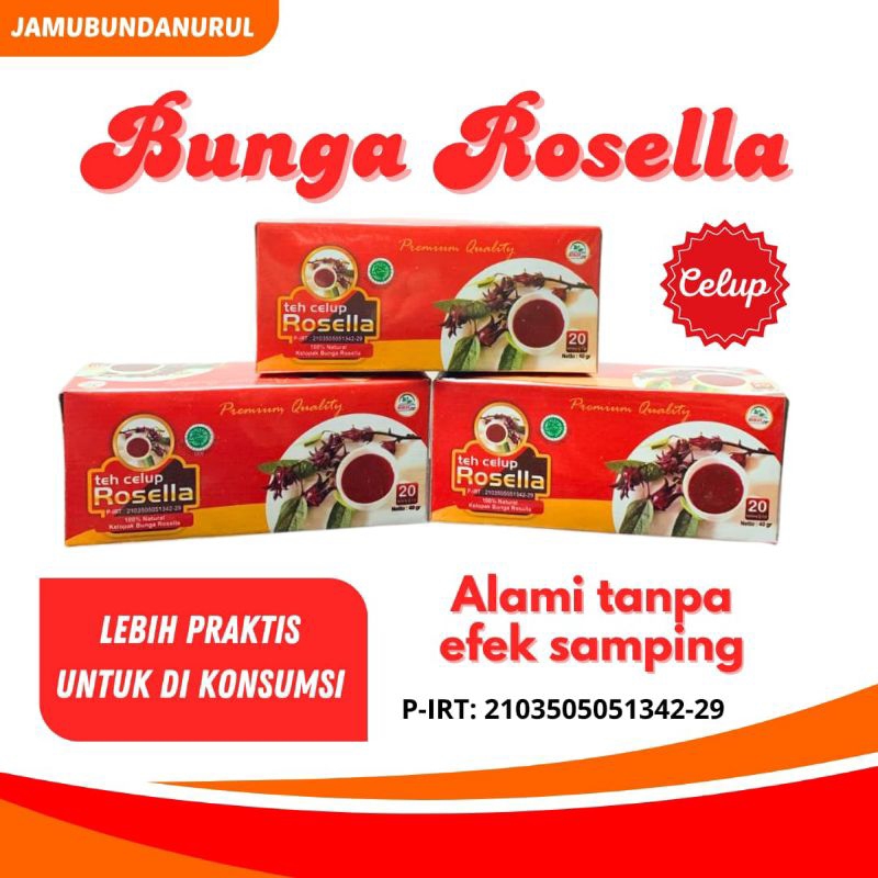 

TEH ROSELLA CELUP ISI 20 MURNI ROSELLA