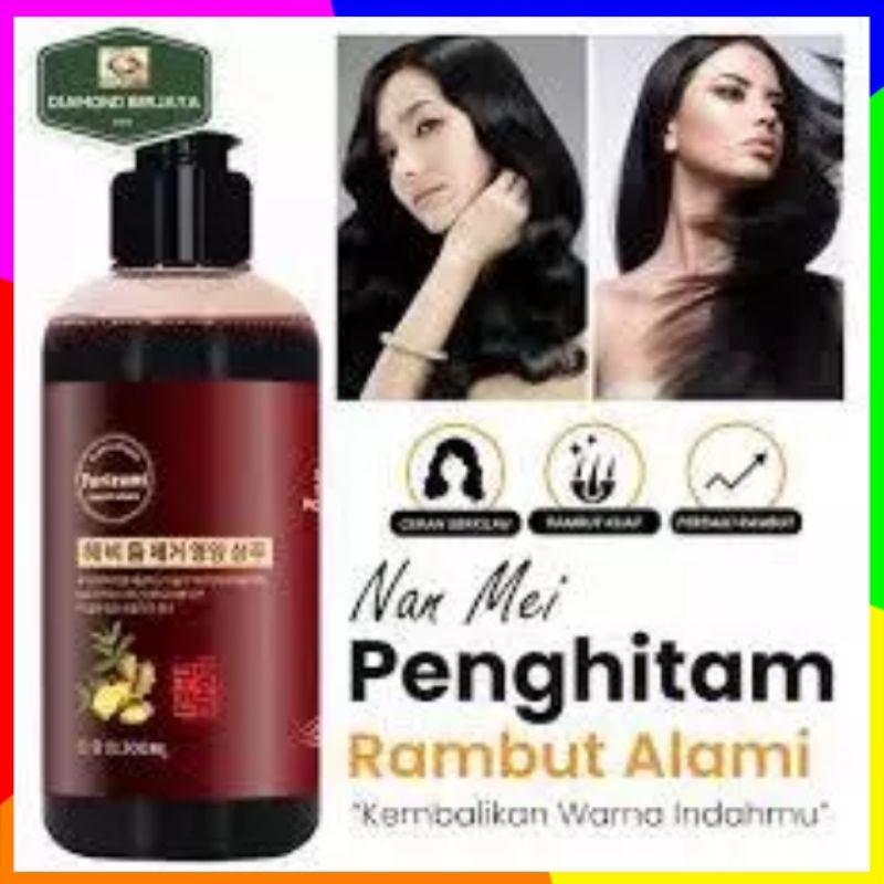 ORIGINAL Shampo Uban YURIZUMI / NANMEI Polygonum Alami Ampuh Menghitamkan Uban Permanen