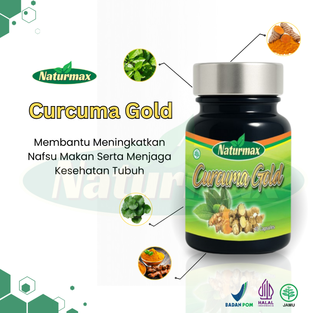 Curcuma Gold Suplemen Nutrisi untuk Meningkatkan Nafsu Makan Menjaga Kesehatan Tubuh