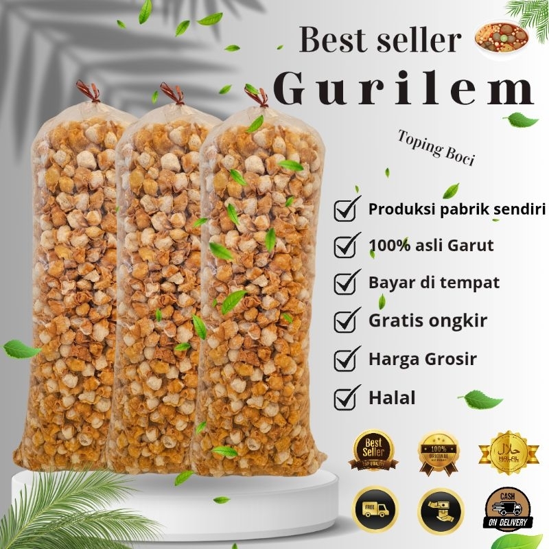

termurah GURILEM / SIOMAY MINI pelengkap toping seblak, boci dll free kardus & bubble