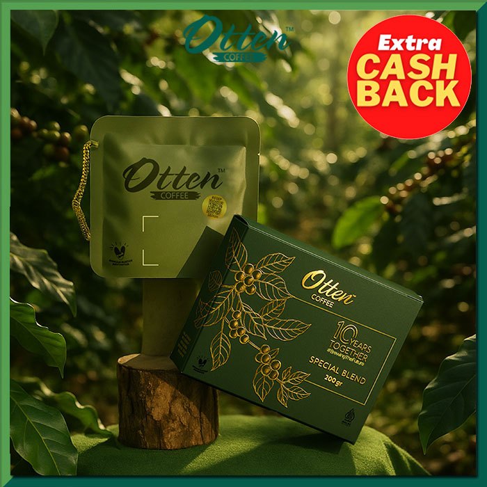 

ASLII 10 Years Together House Blend 200g - Biji / Bubuk Kopi Arabica Special Anniversary Blend Otten