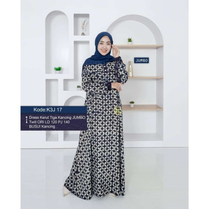 Gamis Twill Ori by ELZHAF (K3J 17)