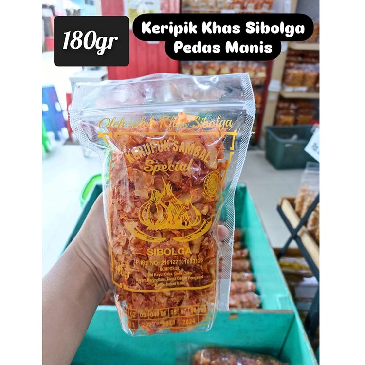 

RB Keripik Sambal Sibolga Asli Sibolga Keripik Singkong Pedas Manis 180gr