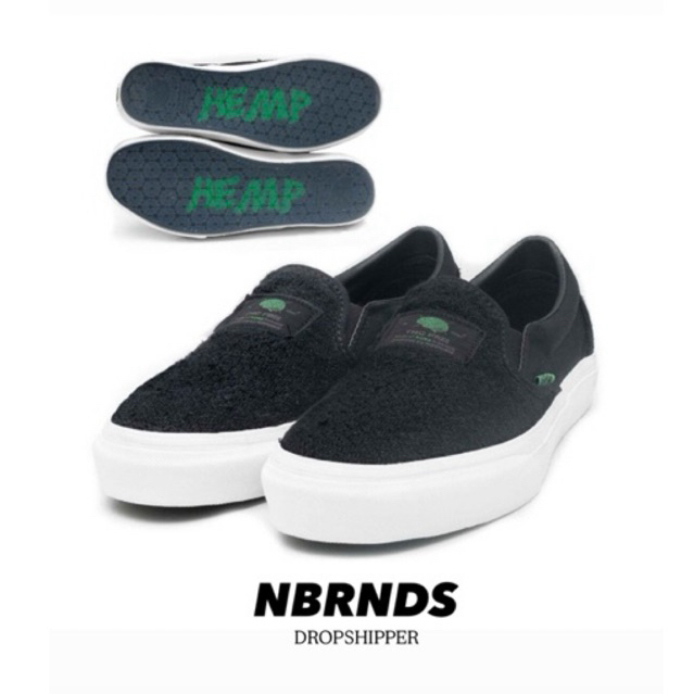 SEPATU NOBRANDS - HEMP BLACK & WHITE UNISEX