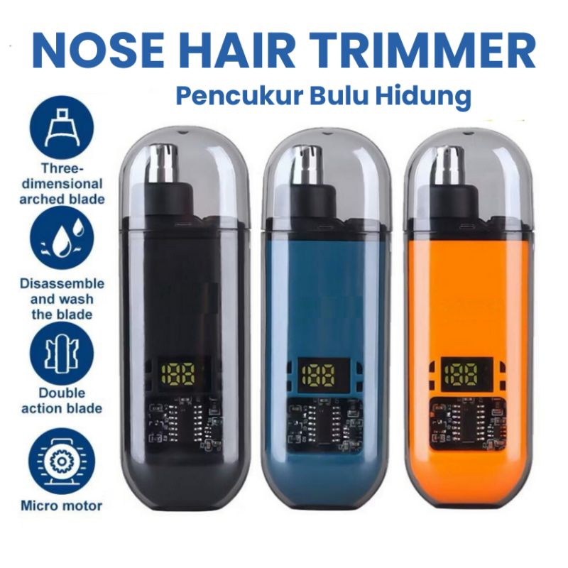 Nose Trimmer Digital Pencukur Bulu Hidung Elektrik Alat Cukur Bulu Hidung