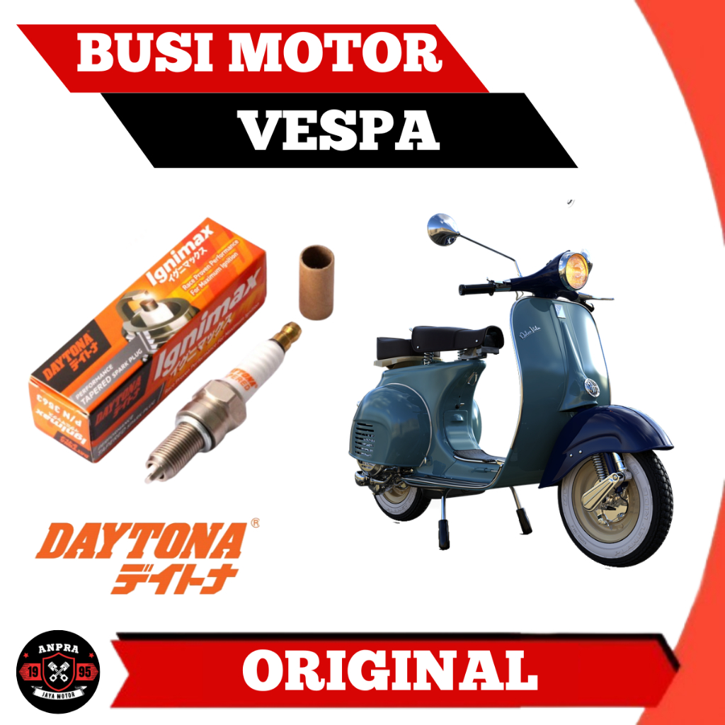 Busi Racing Daytona Vespa Original Iridium Drat Panjang 3562
