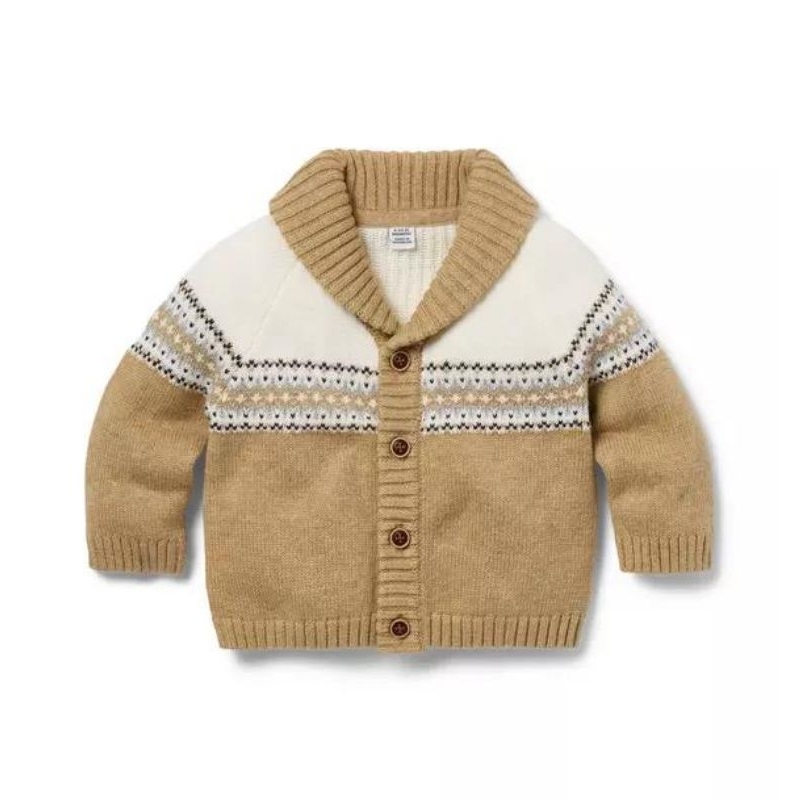 cardigan rajut bayi laki laki JanieJack