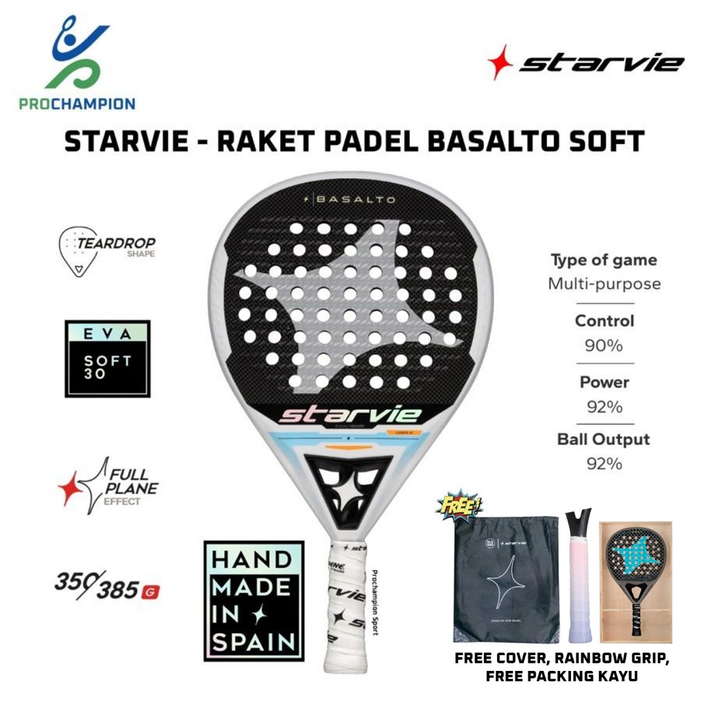 Padel Raket STARVIE BASALTO Soft 130