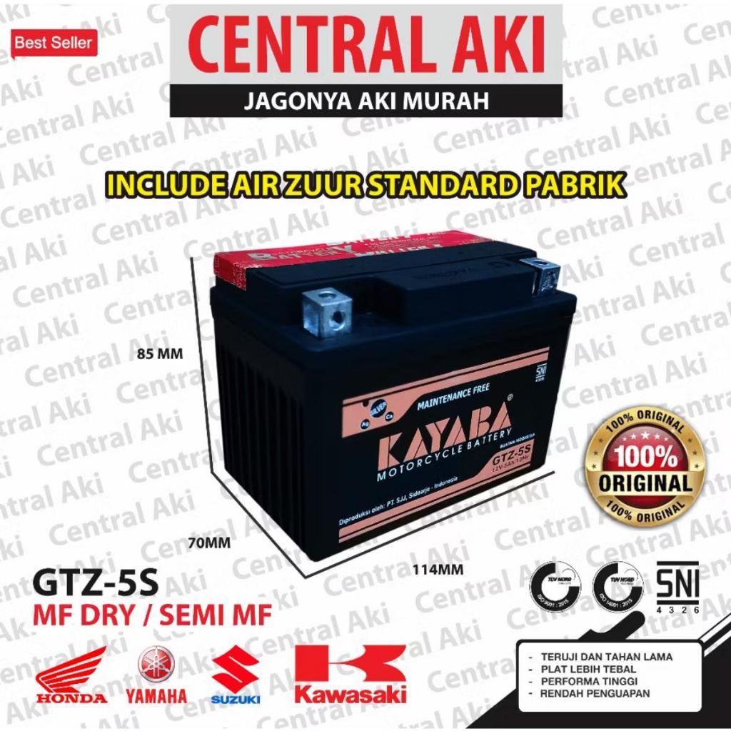 AKI KAYABA MF GTZ5S Aki Semi Basah untuk Motor Mio Soul Mio GT Mio M3 Mio J