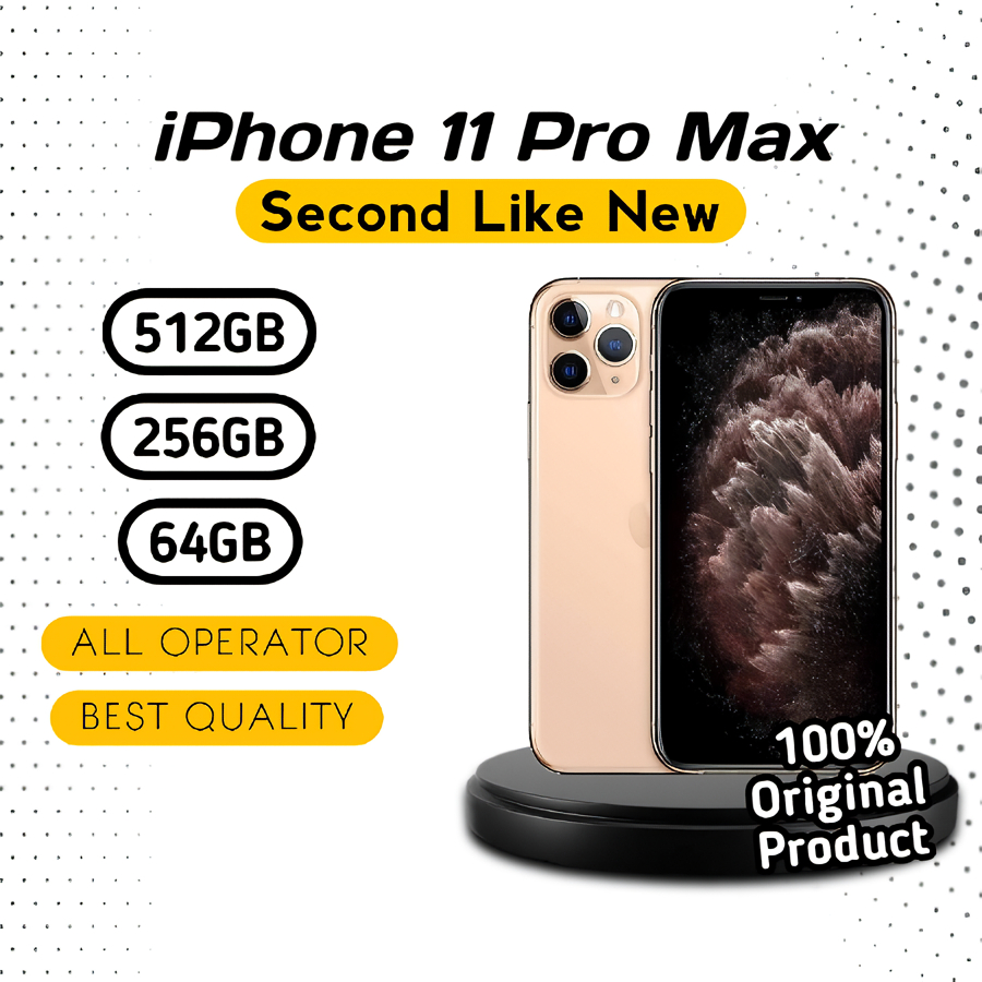 IP 11 PRO MAX 512|256|64GB SECOND MULUSFULLSET GARANSI