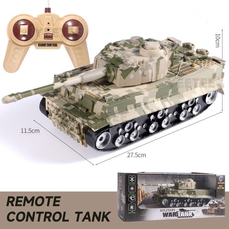 Ready Remote RC Bartle Tank / 1:32 RC Remote Control Tank Car Mainan Anak Mobil RC War Tank