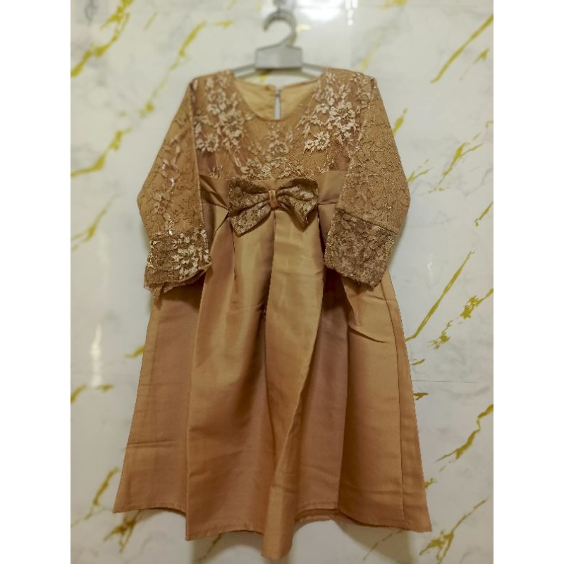 pl Dress Gaun pesta gamis anak prelove