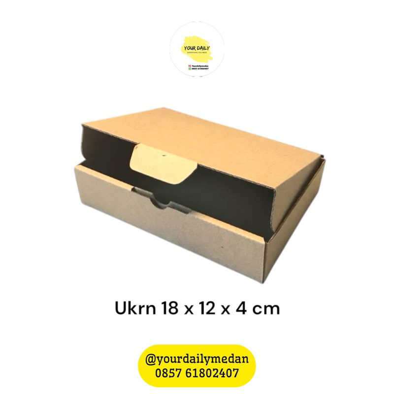 

Kotak kardus 18x12x4 cm