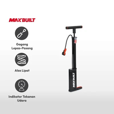 Maxbuilt Air Pump / Pompa Angin Ban Sepeda Manual