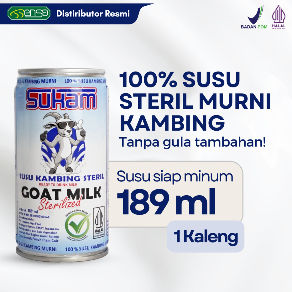 

Susu Steril Kambing SUKAM 1 Kaleng / Susu Sukam