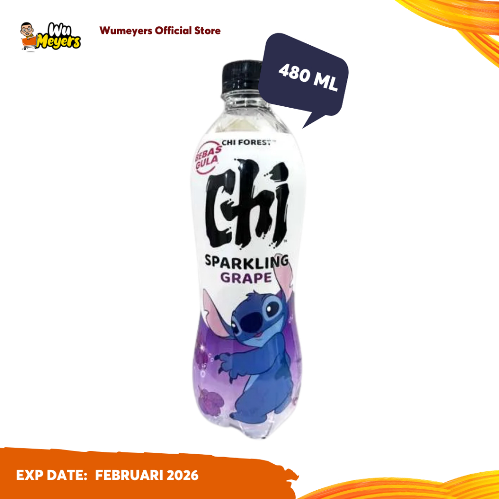 

Chi Forest Sparkling Water Grape Delight 480ml - Air Minuman Soda Rasa Anggur