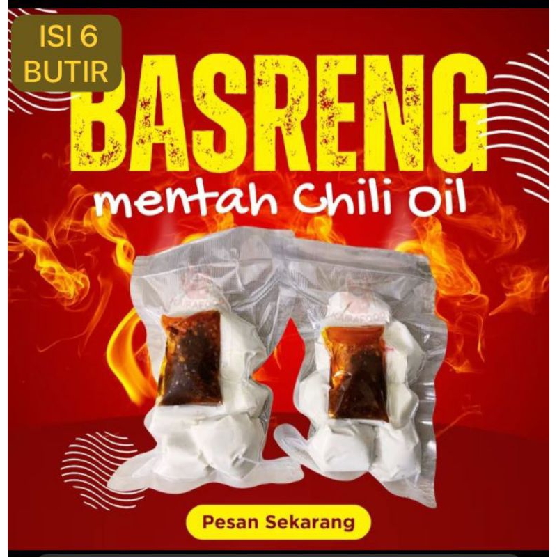 

Basreng Mentah Lengkap Chili Oil Isi 6 Butir Gurih Pedas