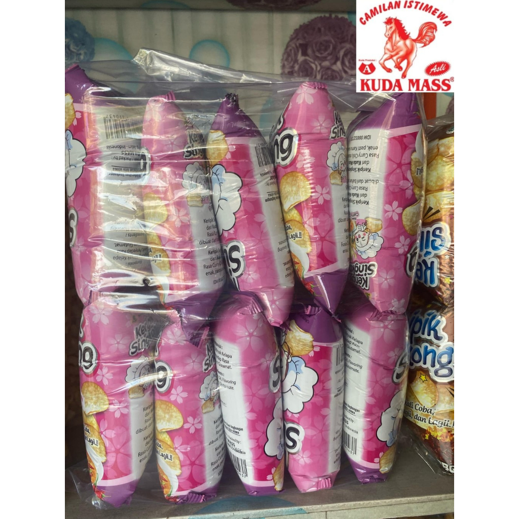 

(BERHADIAH U4N9 ASLI) KERIPIK SINGKONG RASA CURRY CHILI (1Pack) PRODUK ASLI UD. KUDA MASS A
