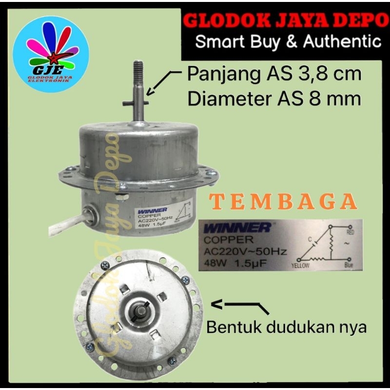 DINAMO FAN MOTOR KIPAS EXHAUST MASPION TEMBAGA