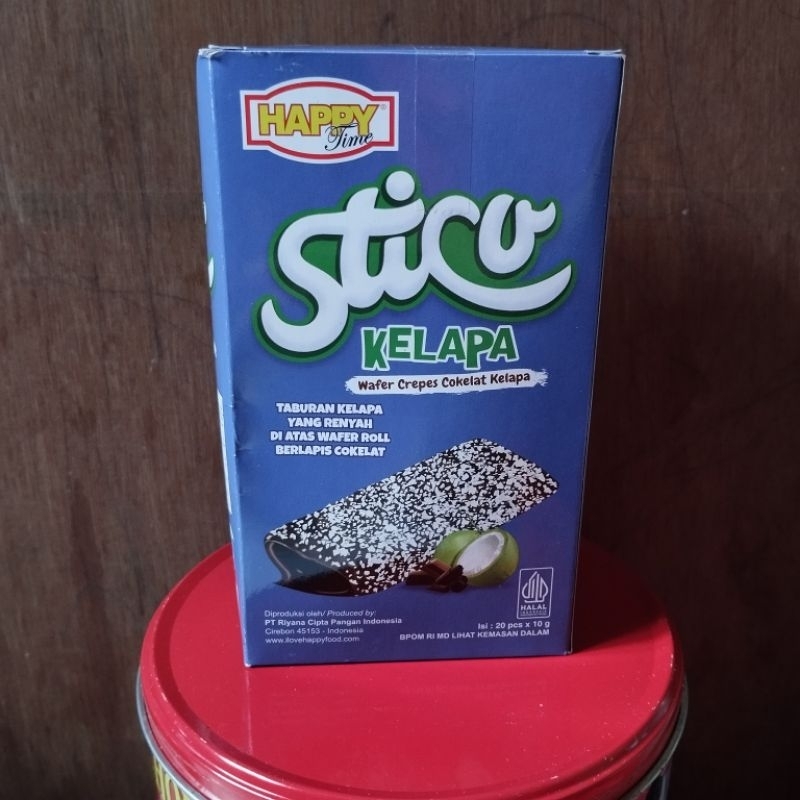 

STICO KELAPA WAFER CREPES COKELAT 1 BOX ISI 20 PCS X 10 GRAM