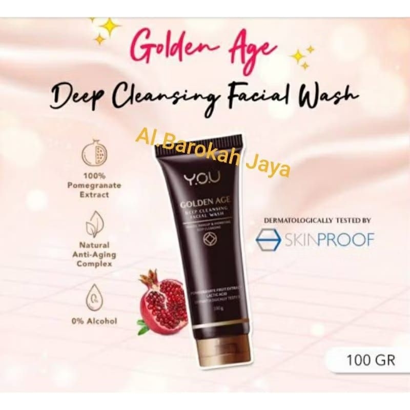 y.o.u golden age deep cleansing facial wash