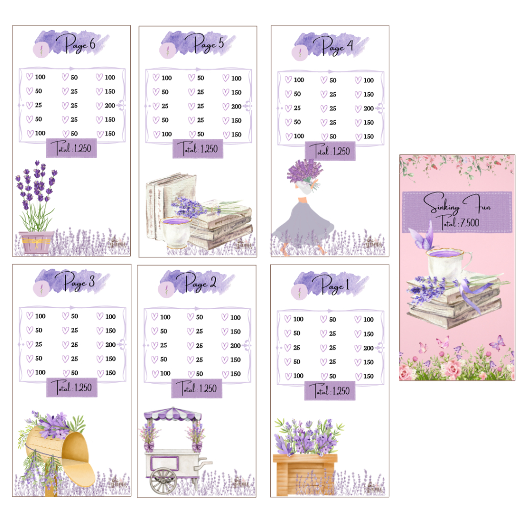 

lavender 2 saving 6 Cash Envelope free 1 cover cash envelope amplop menabung tantangan menabung binder amplop menabung laminasi amplop menabung laminating