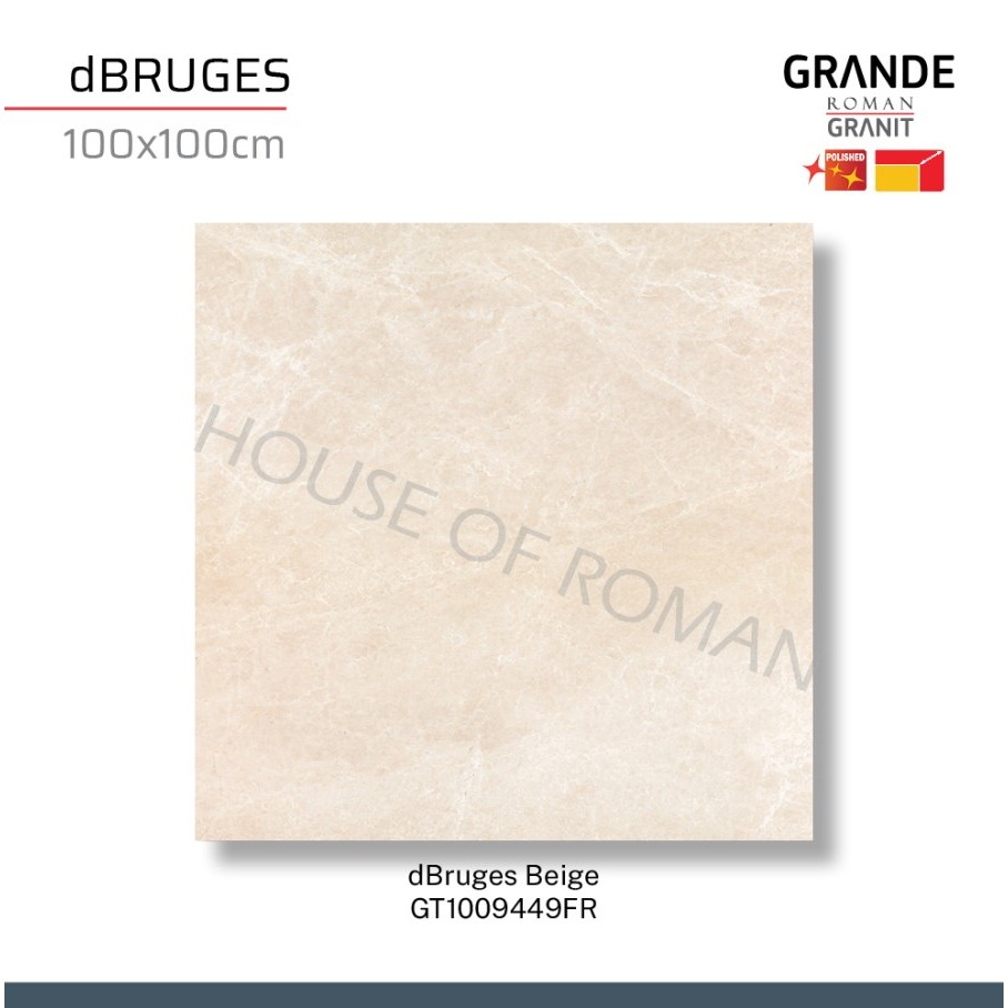 ROMAN GRANIT GRANDE dBruges Beige 100X100 GT1009449FR ROMAN GRANIT