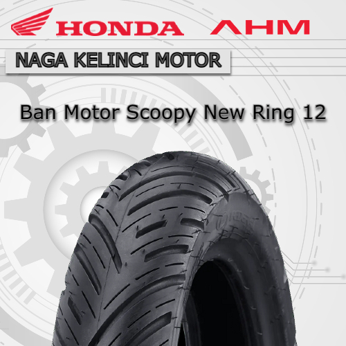 Ban Scoopy Donat Tubeless AHM Ring 12 Orisinil Ban Scoopy New Genio New Freego Beat Street 2024