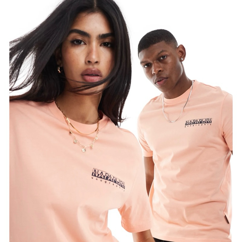 Napapijri Nuhi Tshirt In Light Pink