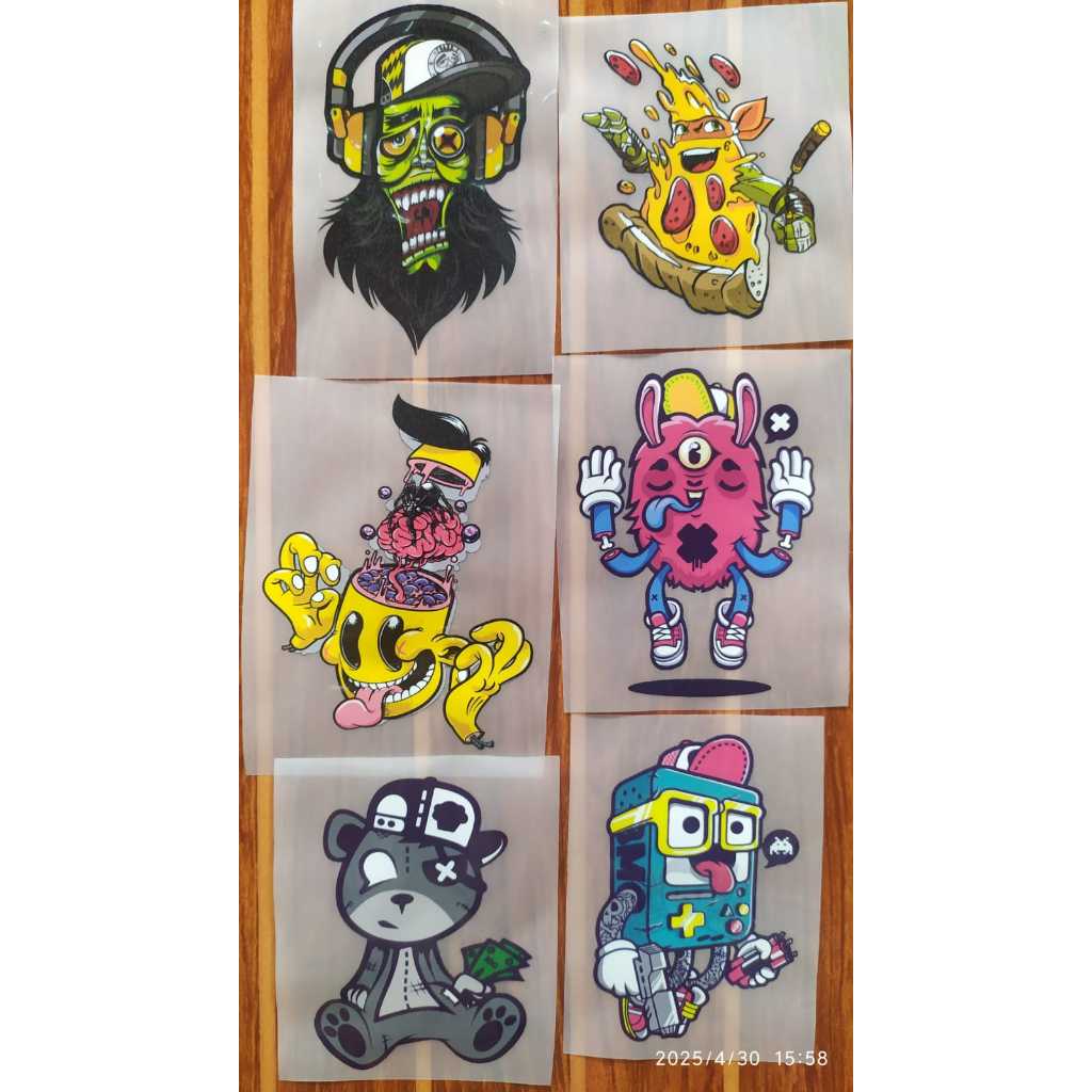 

PATCH STIKER SABLON BAJU Gambar MONSTERS Isi 6 pcs | cetak DTF Sablon Iron patch setrika Polyflex Pvc | Emblem Gambar TEMA MONSTERS