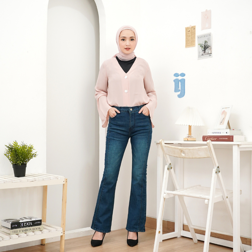 INV - Jeans Cutbray Wanita - Celana Jeans Cutbray - Jeans Cutbray Stretch Wanita - Celana Jeans Wani