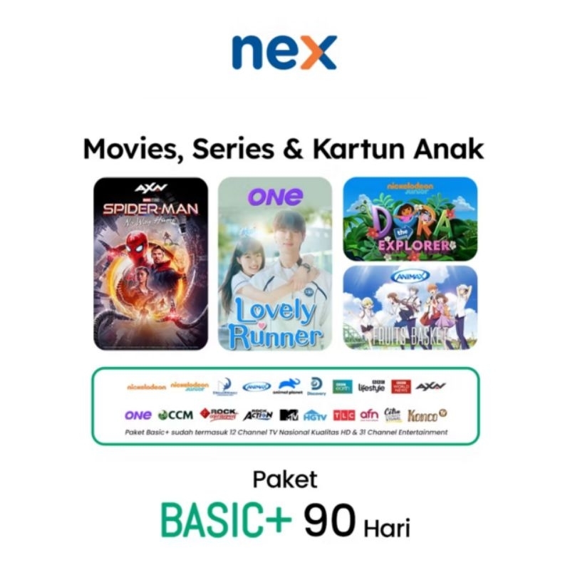 Paket Basic Nex Parabola 3 Bulan