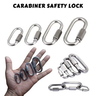 CARABINER HAMMOCK SAFETY LOCK ULIR STAINLESS STEEL / CARABINER STAINLESS STEEL